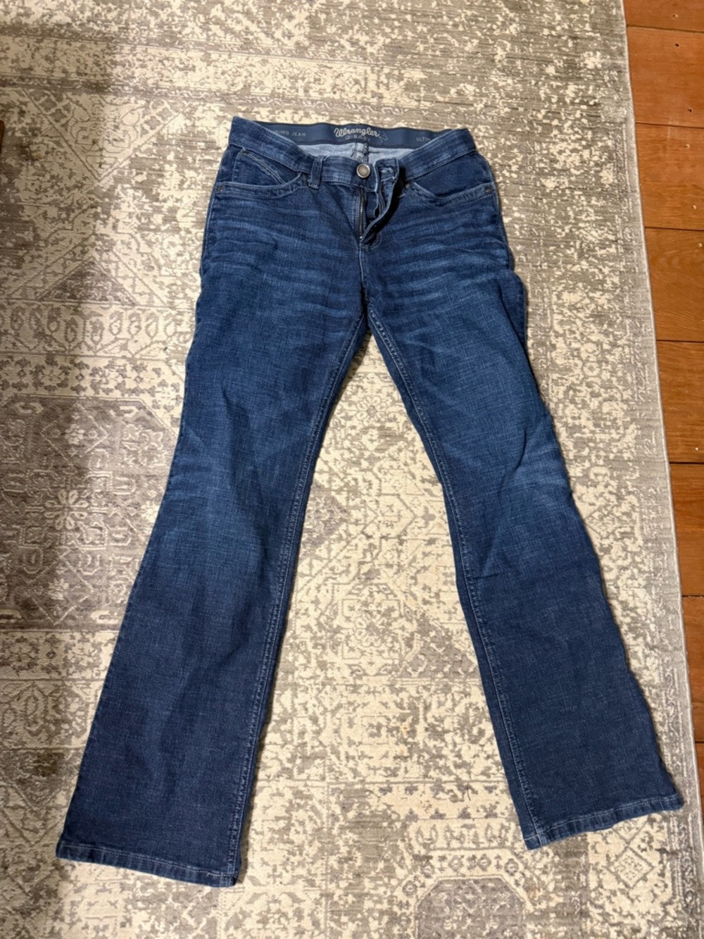 Wrangler Dark Blue Flared Women's Jeans
